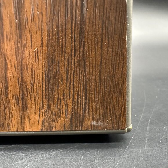 Vintage Digital Alarm Clock TOZAI Solid State Faux Wood Grain 1980s Hong Kong - Picture 11 of 11